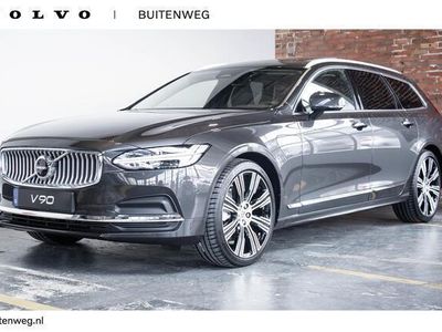 tweedehands Volvo V90 B5 Automaat Plus Bright | Panoramadak | 360º camera | Parkeerverwarming | 20'' Lichtmetalen velgen | Google infotainment | Lederen bekleding | Privacy glass | Elektrisch bedienbare voorstoelen | Harman Kardon premium audio