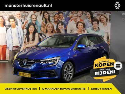 Occasion Renault Mégane GrandTour Techno 142 PK (104 kW) 2022 Blauw metallic Stationwagen
