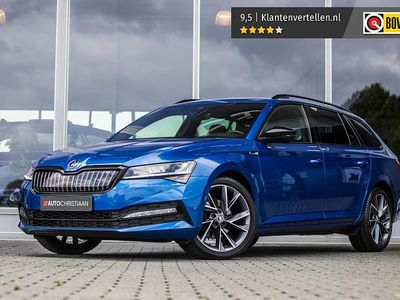 Blauw Gebruikt 2021 Skoda Superb SportLine Stationwagen | € 24.845 (Eerlijke prijs)