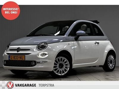 Wit (metallic) Gebruikt 2021 Fiat 500 Cabriolet | € 9.995 (Super prijs)
