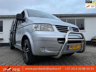 tweedehands VW Transporter 2.5 TDI 340 Lang Highline Automaat 174PK Dubbele cabine Lang Airco Leer Cruise Controle Elk.Ramen