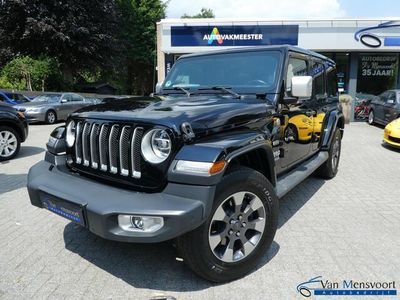 tweedehands Jeep Wrangler Unlimited 2.0T 272PK Automaat Sahara 1eEig|Leder|DAB|Camera|