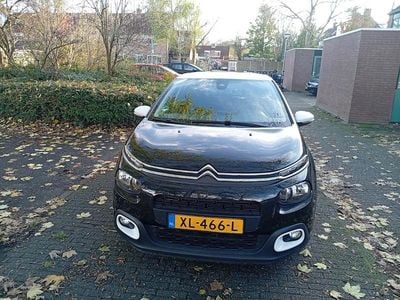 Zwart (metallic) Occasion 2019 Citroën C3 PureTech Hatchback | € 6.500 (Super prijs)