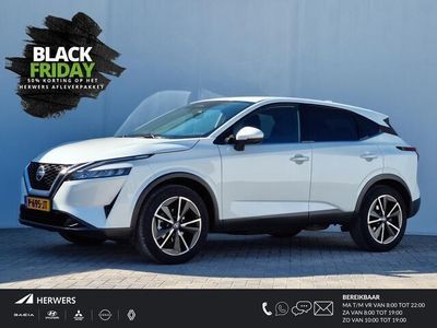 tweedehands Nissan Qashqai 1.3 MHEV Xtronic N-Style / Private Lease Vanaf ¤635,- / Fabrieksgarantie tot 30-03-2025 / Trekhaak (1800KG Trekgewicht) / Navigatie / Android Auto/Apple Carplay / 360 Camera / Cruise Control Adaptief / Climate Control / Draadloze Telefoonla