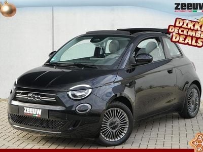 Zwart Gebruikt 2022 Fiat 500e Icon Cabriolet | € 19.900 (Super prijs)