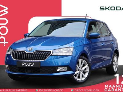 Blauw (metallic) Gebruikt 2019 Skoda Fabia Clever Hatchback | € 13.750 (Eerlijke prijs)