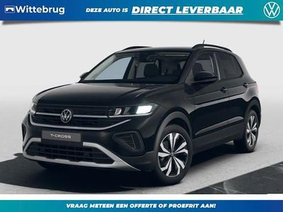 Zwart Nieuw 2025 VW T-Cross Edition SUV | € 35.795 (Eerlijke prijs)