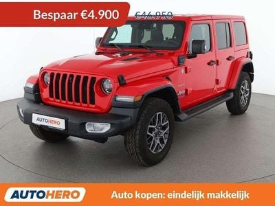 Rood Occasion 2022 Jeep Wrangler Sahara SUV | € 42.249