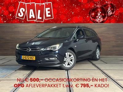 Blauw (metallic) Gebruikt 2018 Opel Astra Innovation Stationwagen | € 10.890 (Eerlijke prijs)