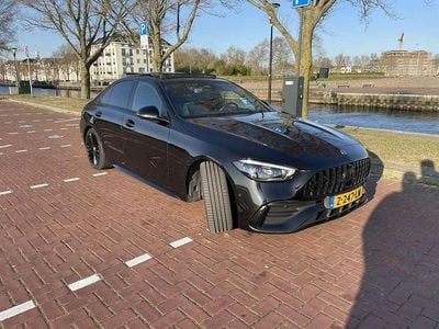 Zwart Gebruikt 2023 Mercedes C200 AMG line Sedan | € 52.950