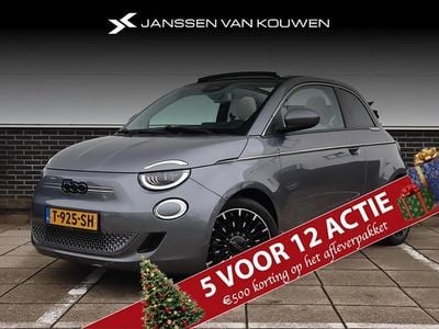 Grijs Gebruikt 2022 Fiat 500e La Prima Cabriolet | € 20.950 (Eerlijke prijs)