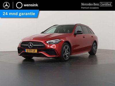 Rood Occasion 2023 Mercedes C300e AMG line Stationwagen | € 41.850 (Eerlijke prijs)
