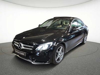 Zwart Gebruikt 2014 Mercedes C220 AMG line Sedan | € 21.000