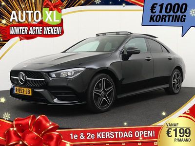 Zwart Gebruikt 2022 Mercedes CLA250 AMG line Sedan | € 33.940 (Eerlijke prijs)
