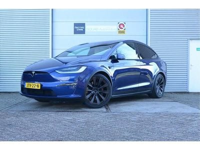 Blauw (metallic) Occasion 2023 Tesla Model X Plaid SUV | € 82.500