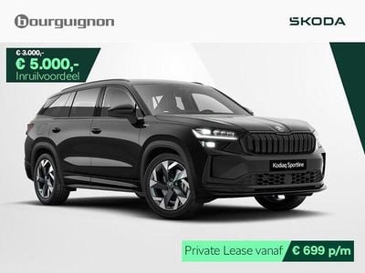 Zwart Nieuw 2025 Skoda Kodiaq Business Line SUV | € 55.700 (Eerlijke prijs)