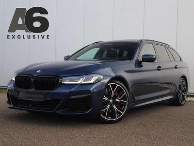 Blauw, metallic lak Gebruikt 2021 BMW 530 Executive Stationwagen | € 44.900 (Duur)