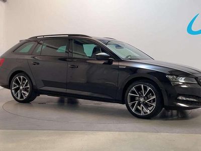 Zwart Gebruikt 2021 Skoda Superb Business Line Stationwagen | € 26.400 (Eerlijke prijs)