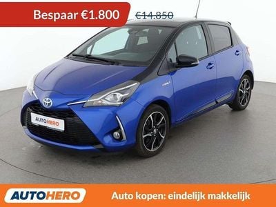 Occasion Toyota Yaris Hybrid Style 75 PK (55 kW) 2017 Blauw Hatchback