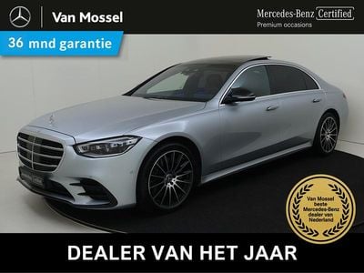 Grijs Occasion 2021 Mercedes S500 AMG line Sedan | € 77.945 (Super prijs)