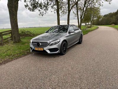 tweedehands Mercedes C200 200 AMG LINE PANO BURMESTER AUT7 LEDER 19”