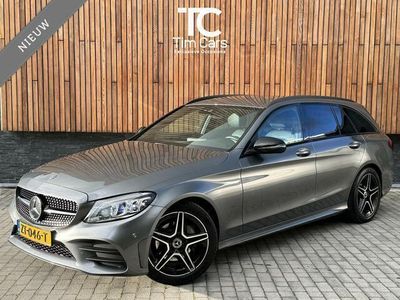 tweedehands Mercedes 180 C-KLASSE EstateAMG-styling | Full LED | Camera | Leren bekleding | Trekhaak elektrisch | Stoelverwarming | Black line