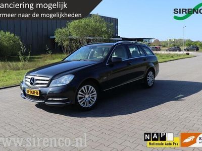 tweedehands Mercedes 180 C-KLASSE EstateElegance leder memory seats climate&cruise control dodehoekdetectie bluetooth navigatie enz.