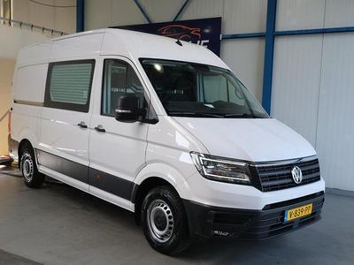 tweedehands VW Crafter 35 2.0 TDI L3H2 DC Highline Automaat - Airco, Cruise, PDC, Navi, Camera, Trekhaak.