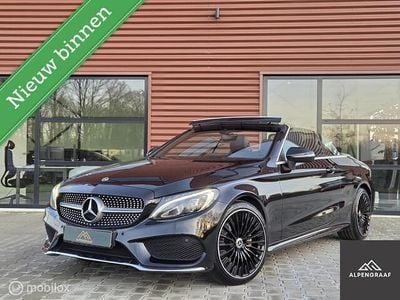 Zwart Occasion 2018 Mercedes C180 AMG line Cabriolet | € 25.990 (Eerlijke prijs)