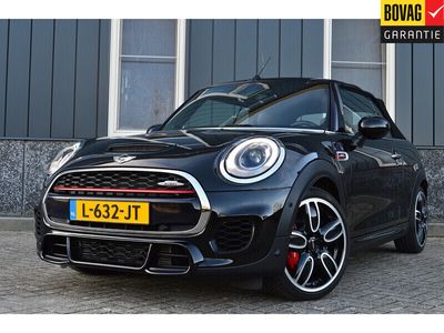 tweedehands Mini John Cooper Works Cabriolet 2.0 Cooper Works Chili Rijklaarprijs-Garantie Leder Sport Interieur Led Navigatie Camera