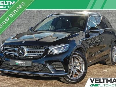 Zwart Occasion 2018 Mercedes GLC250 AMG line SUV | € 33.495 (Super prijs)