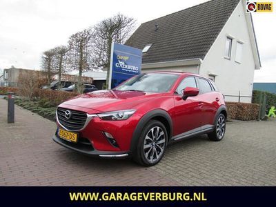 tweedehands Mazda CX-3 2.0 SkyActiv-G 121 Automaat Luxury (Navi/Carplay,Camera,Keyless entry,1/2 Leer,Headup Display) -- 33763 Km --