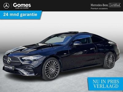 Zwart Occasion 2024 Mercedes E300 AMG line Coupé | € 56.950 (Super prijs)