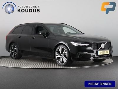 Zwart Gebruikt 2021 Volvo V90 R-Design Stationwagen | € 33.990 (Eerlijke prijs)