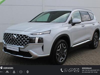 tweedehands Hyundai Santa Fe 1.6 T-GDI PHEV Premium Plus Sky 7p. Navigatie / Elektrische Stoel met Geheugenunctie / Achteruitrijcamera / Stoelverwarming / Schuif- Kantel dak /