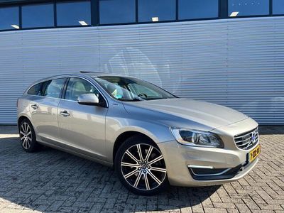 tweedehands Volvo V60 2.4 D6 AWD Plug-In Hybrid Summum|Leder|Navi|Cruise|Trekhaak|Pano|