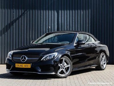 Occasion Mercedes C200 AMG line 184 PK (135 kW) 2017 Zwart Cabriolet