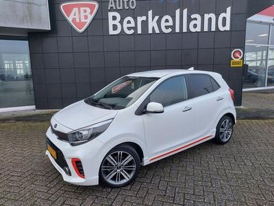 tweedehands Kia Picanto 1.0 T-GDI GT-Line**100pk**Clima**Leder**Navi**Camera**Stoel-+ stuurverwarming**PDc **Apple Carplay NAP 1e eig. Bel 0545-280200