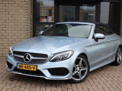 tweedehands Mercedes C180 Cabriolet AMG STYLING-CAMERA-MULTIBEAM-AIRCAP-NAVI