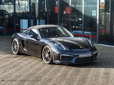 Zwart (metallic) Occasion 2015 Porsche Boxster Spyder Cabriolet | € 83.950