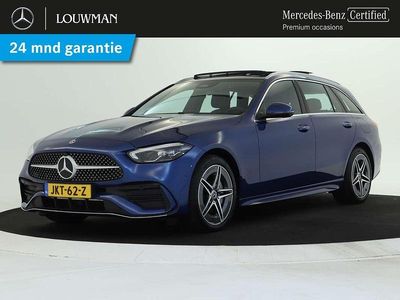 Blauw Gebruikt 2024 Mercedes C300e AMG line Stationwagen | € 46.945 (Eerlijke prijs)