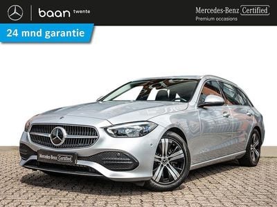 Zilver, metallic lak Occasion 2022 Mercedes C200 Luxury Stationwagen | € 39.900 (Eerlijke prijs)