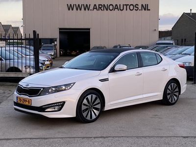 tweedehands Kia Optima 1.7 CRDi Super Pack, 6-BAK, AIRCO(CLIMA), LEDER INTERIEUR, STOELVERWARMING-/KOELING, CRUISE CONTROL, GROOT NAVIGATIE-BLUETOOTH-MULTIMEDIASYSTEEM, PARKEERSENSOREN, 4X ELEK-RAMEN, LED DAGRIJVERLICHTING, XENON, CENT-VERGRENDELING, LM-VELGEN