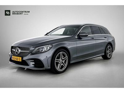 Grijs Occasion 2018 Mercedes C200 AMG line Stationwagen | € 27.995 (Iets duurder)