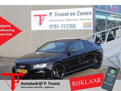 tweedehands Audi A5 Coupé 4.2 FSI RS 5 quattro Capristo uitlaat/Opendak/B&O/ACC/Lederen kuipstoelen/Stoelverwarming/Keyless/Navigatie/Achteruitrijcamera/Dodehoekdetectie/20 Inch/Dab+