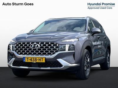 tweedehands Hyundai Santa Fe 1.6 T-GDI HEV Premium Sky | Panoramadak | Leder | Stuur- + Stoelverwarming | Head-Up Display | Geheugenstoel | Rijklaarprijs!