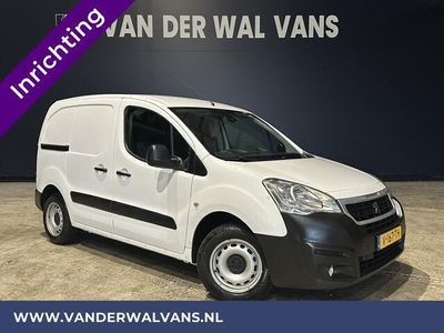 tweedehands Peugeot Partner 1.6 BlueHDi 100pk L1H1 inrichting Euro6 Airco | Trekhaak | Cruisecontrol Parkeersensoren, Zijdeur