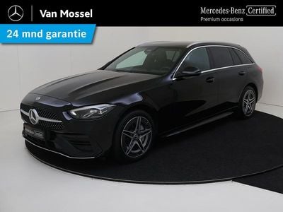 Zwart Gebruikt 2023 Mercedes C300 AMG line Stationwagen | € 39.945 (Super prijs)