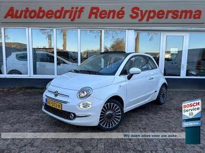 tweedehands Fiat 500C 1.2 Lounge, Cabriolet, Cruise control, DAB ,half leder/stof, Navigatie