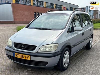tweedehands Opel Zafira 1.6-16V Comfort 7-persoons! Stuurbekrachtiging Electric pakket Audio-CD/MP3 ABS Cruisecontrol Dealeronderhoud Nw Apk!